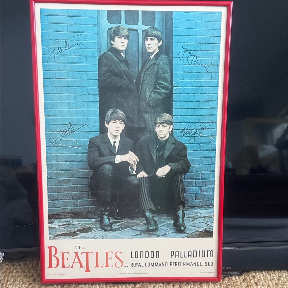 The Beatles London Palladium Royal Command Performance “1963” Poster